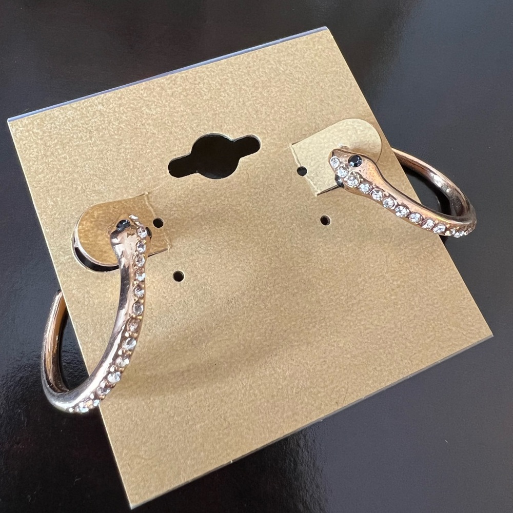snake stud earrings